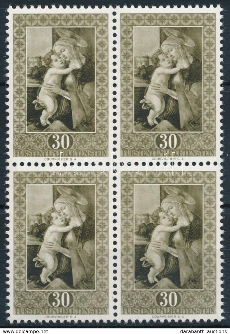 ** 1952 Sandro Botticelli: Madonna és A Gyermek 4-es Tömb Mi 307 - Autres & Non Classés