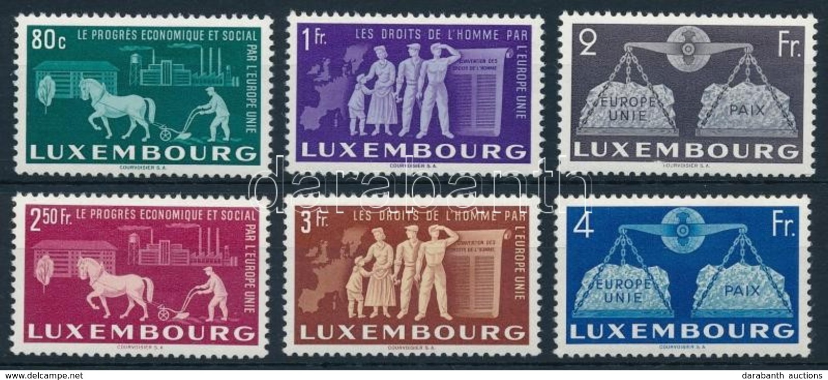 ** 1951 Európai Unió Sor Mi 478-483 - Other & Unclassified