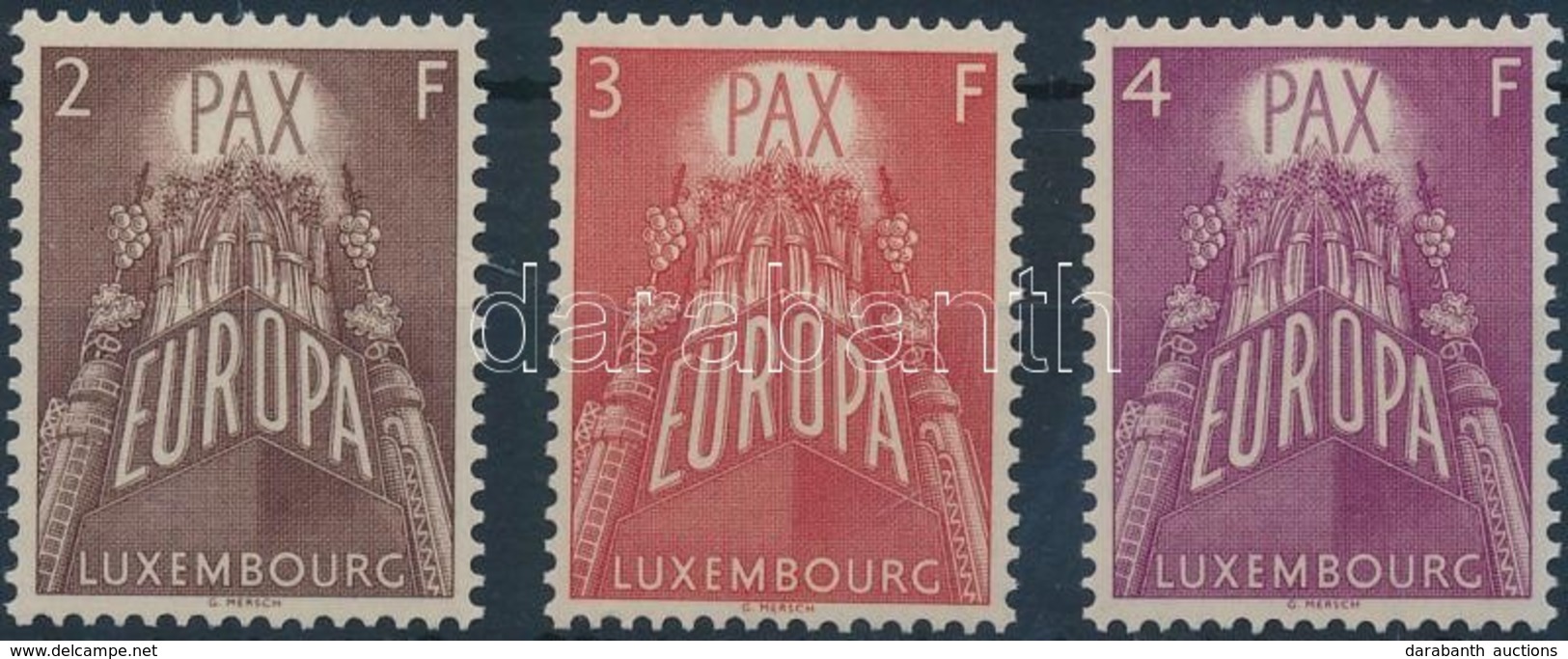 ** 1957 Europa CEPT Sor Mi 572-574 - Other & Unclassified