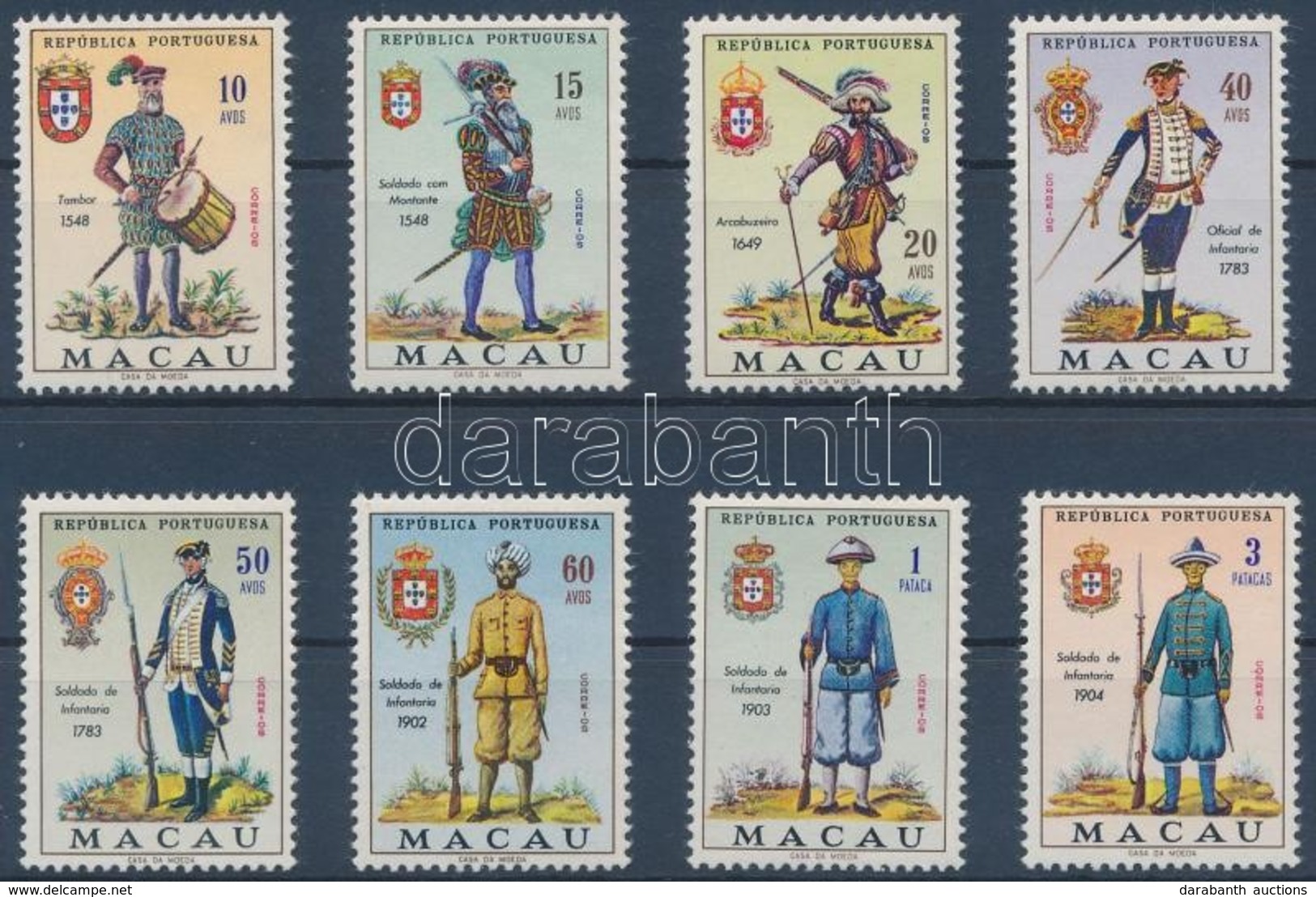 ** 1966 Katonai Egyenruhák Mi 432-439 - Other & Unclassified