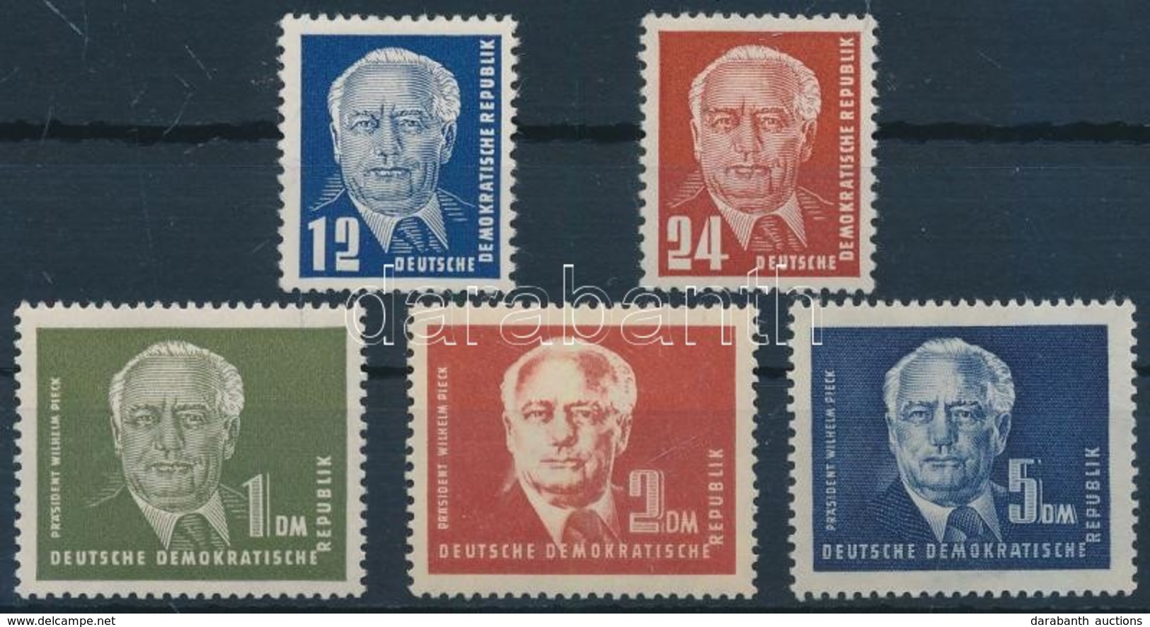 ** 1950 Wilhelm Pieck Elnök Sor Mi 251-255 - Autres & Non Classés