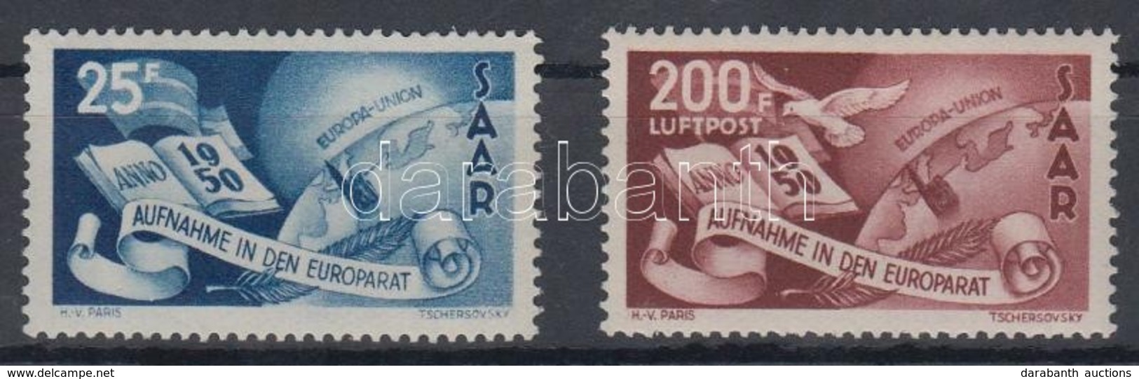 ** 1950 Európa Tanács Sor Mi 297-298 - Altri & Non Classificati