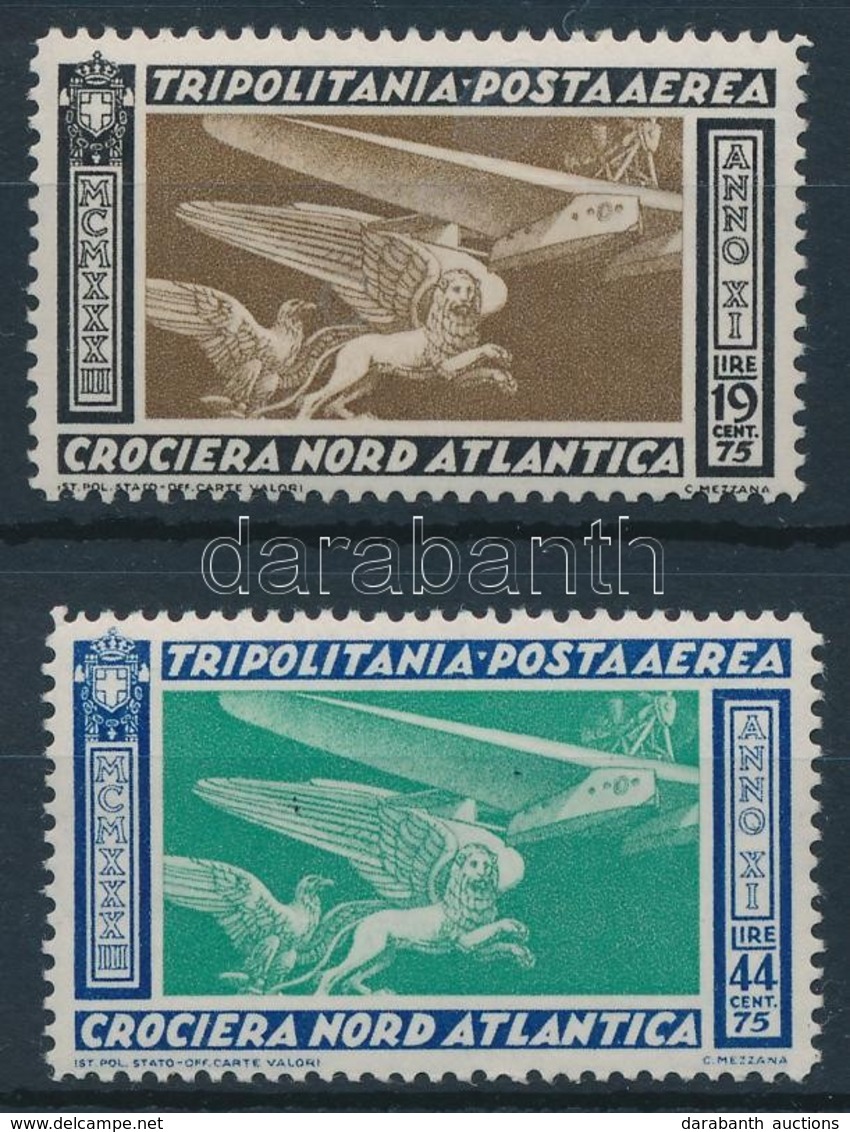 ** 1933 Róma-Chicago Repülés Sor Mi 196-197 - Other & Unclassified