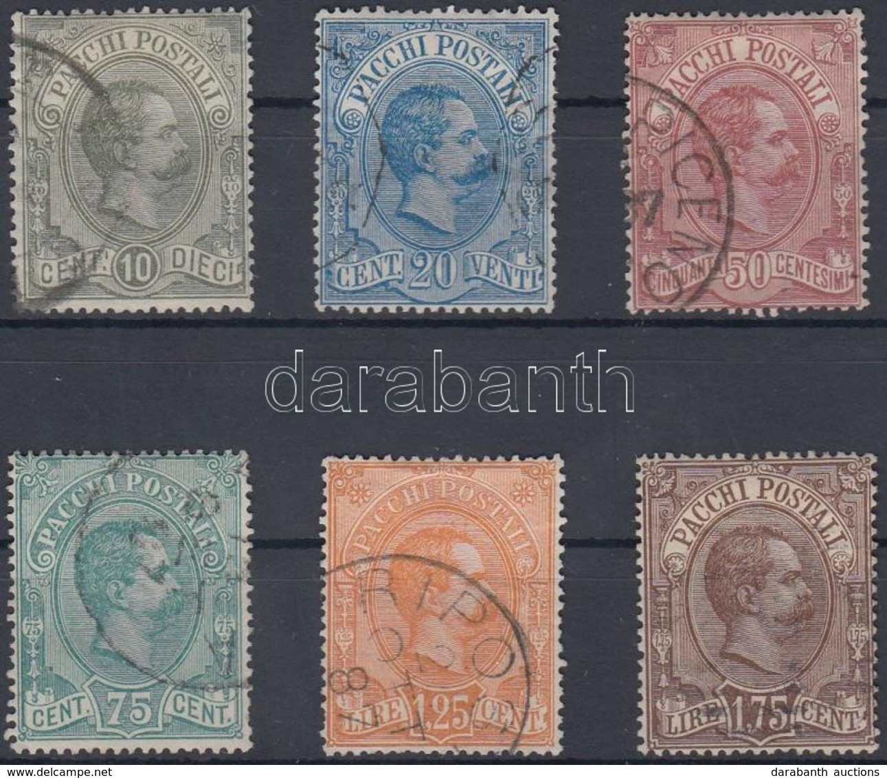 O 1884 Csomagbélyeg / Parcel Stamps Mi 1-6 - Sonstige & Ohne Zuordnung