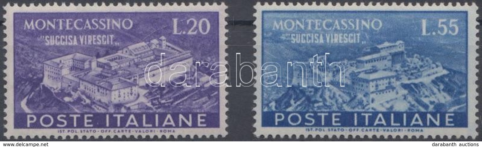 ** 1951 Monte Cassino Sor Mi 837-838 - Autres & Non Classés
