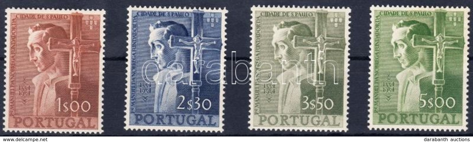 ** 1954 400 éve Alapították Sao Paulo Városát (Brazília) Sor Mi 831-834 - Autres & Non Classés