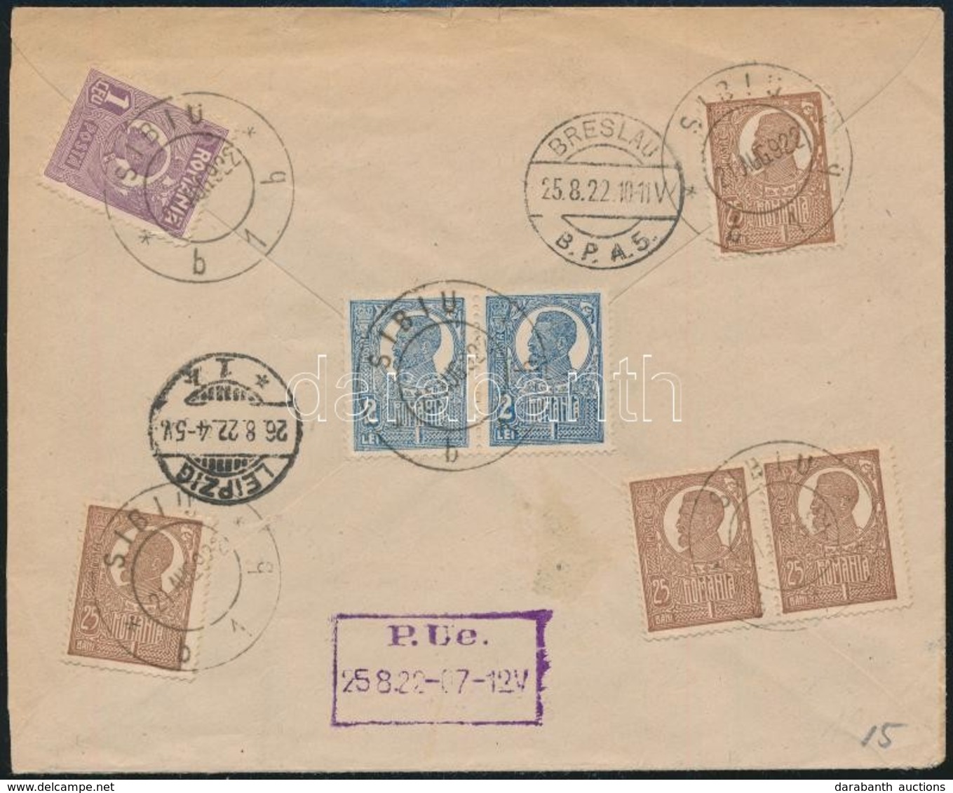 1922 Ajánlott Levél Németországba / Registered Cover To Germany - Other & Unclassified