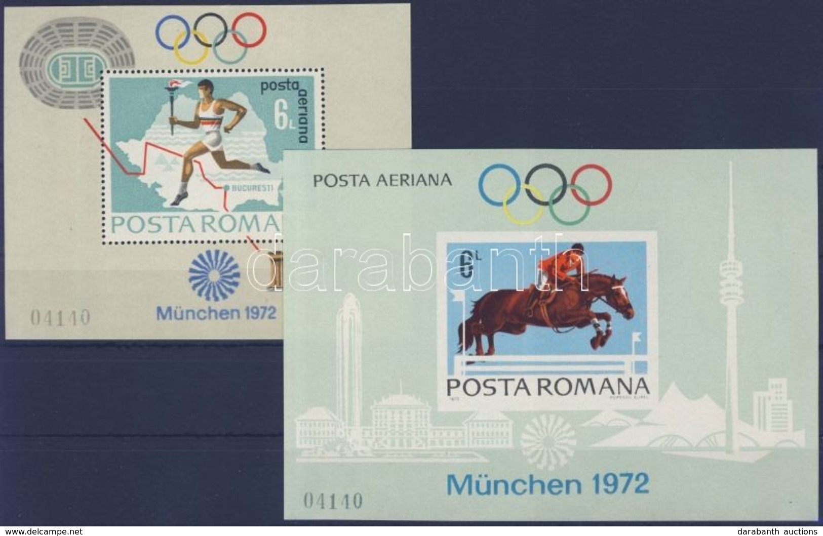 ** 1972 Müncheni Olimpia Blokksor Mi 93-94 - Other & Unclassified