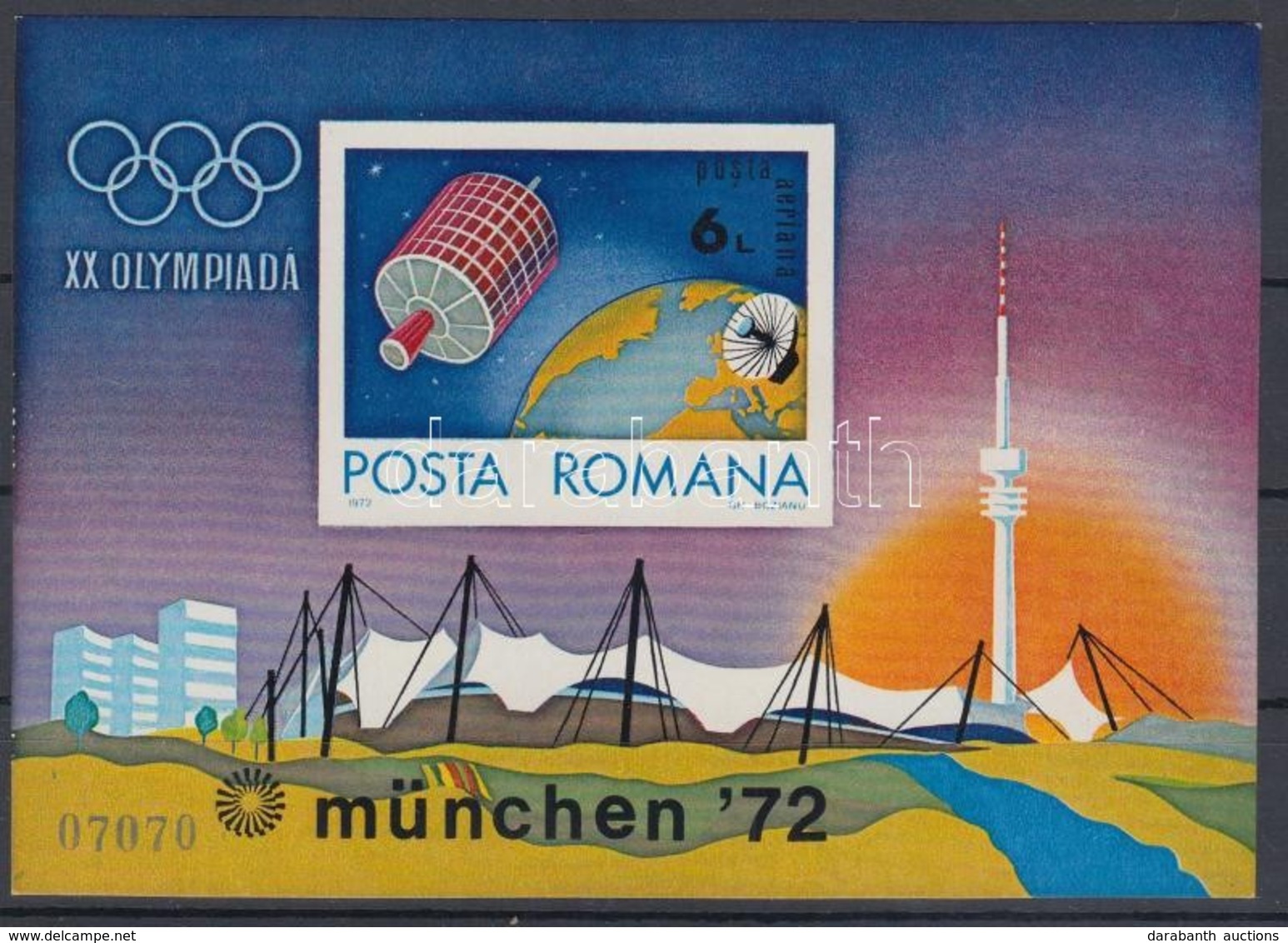 ** 1972 Nyári Olimpia, München Blokk Mi 98 - Other & Unclassified