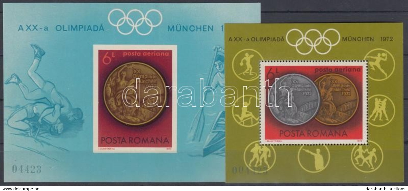 ** 1972 Nyári Olimpia, München Blokk Sor Mi 100-101 - Other & Unclassified