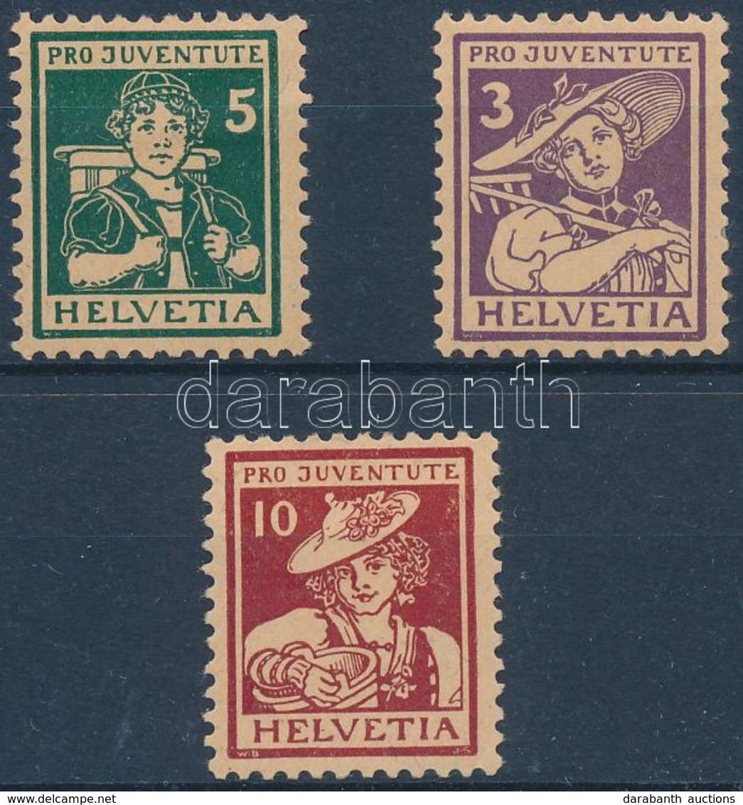 * 1916 Pro Juventute Sor Mi 130-132 - Andere & Zonder Classificatie