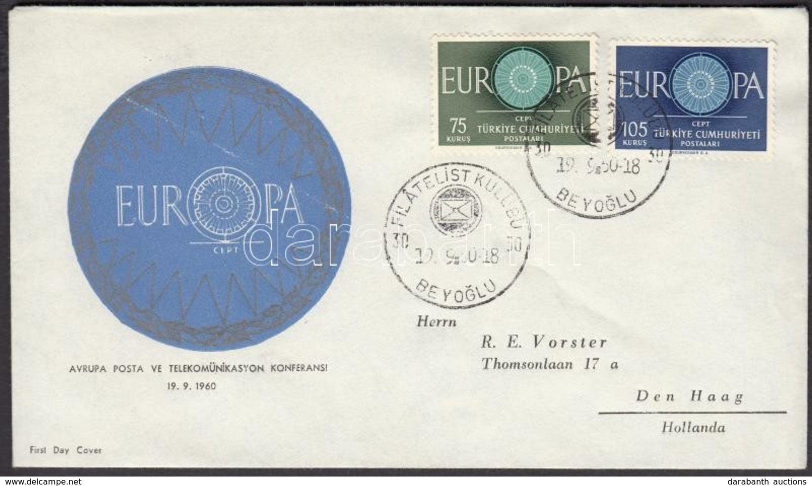 1960 Europa CEPT Sor Mi 1774-1775 FDC - Autres & Non Classés