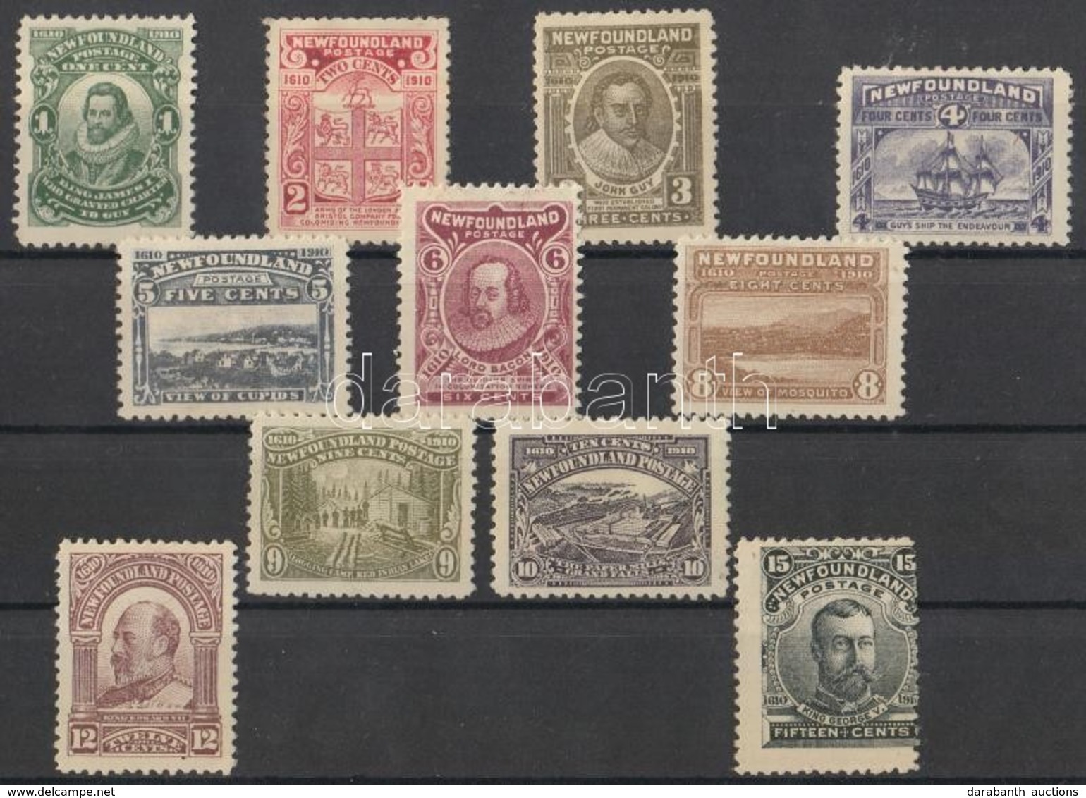 * 1910 Forgalmi Bélyeg Sor/ Definitive Stamp Set Mi 68A-69A, 70-71, 72A, 73 II, 74-78 - Other & Unclassified