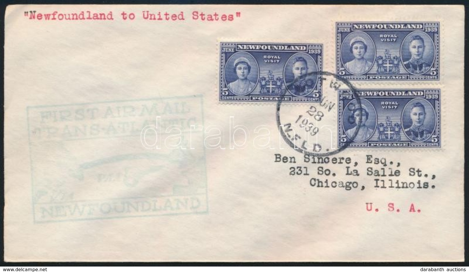 1939 Első Repülés Levél / First Flight Cover - Other & Unclassified