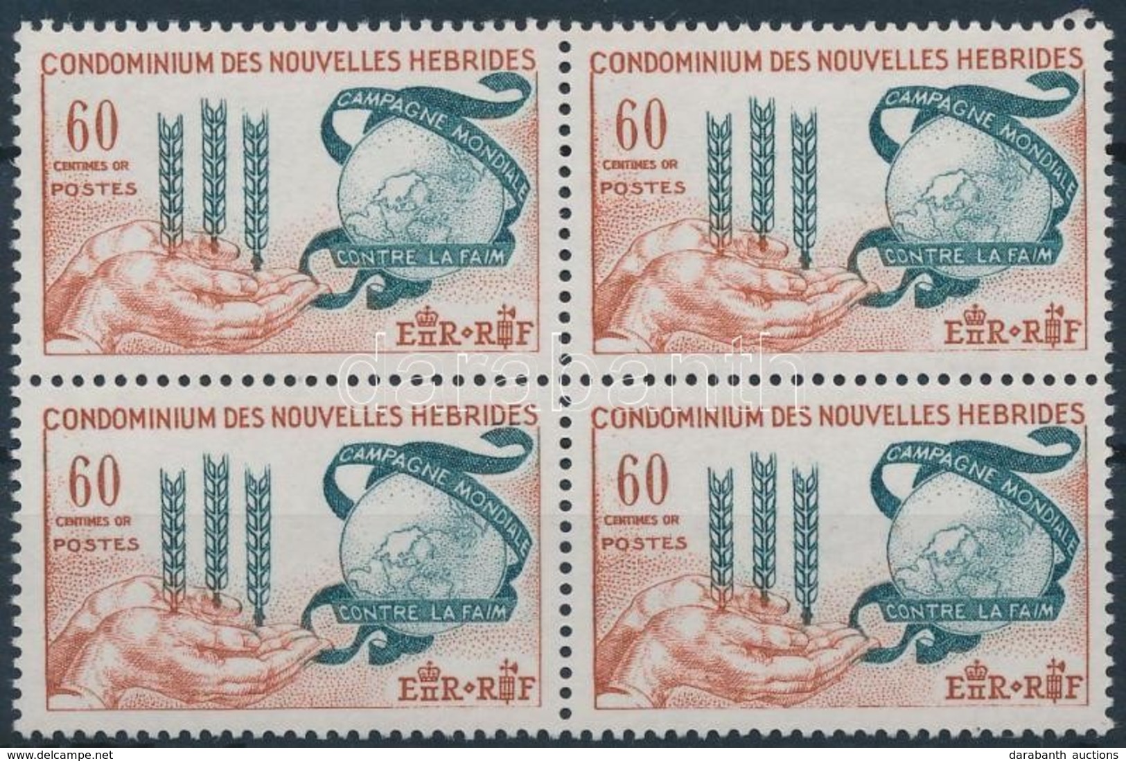 ** 1963 Éhezés Elleni Kampány Négyestömb Mi 195 - Other & Unclassified