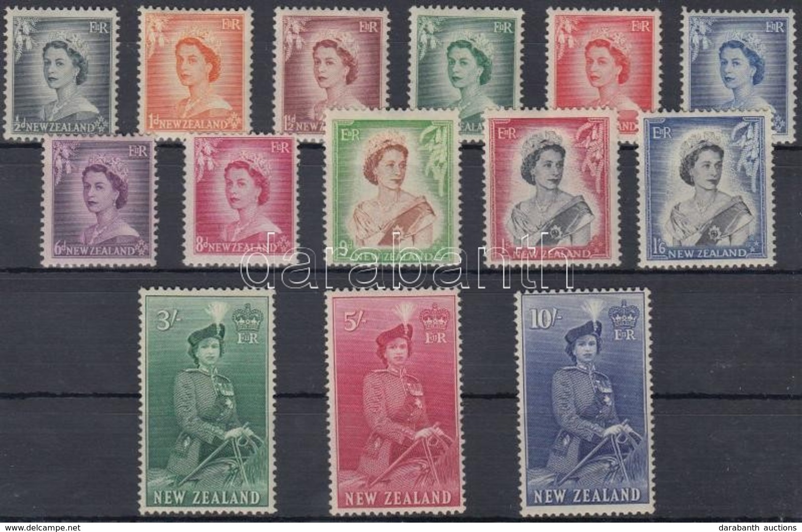 ** 1953 II. Erzsébet Királynő Sor Mi 332-345 - Other & Unclassified