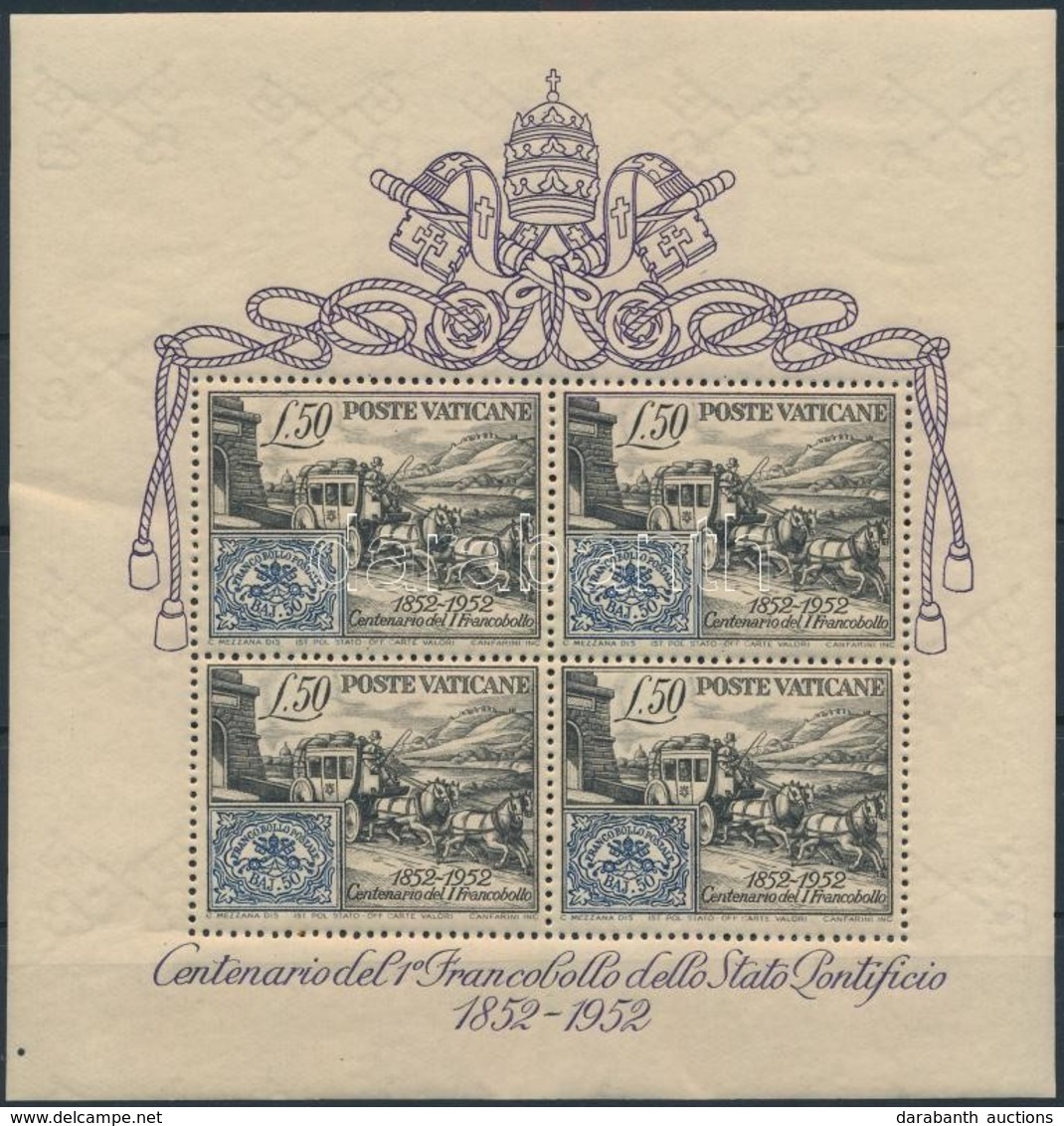 ** 1952 Bélyegkiadás évfordulója Blokk,
Stamp Issue Anniversary Block
Mi 1 - Other & Unclassified