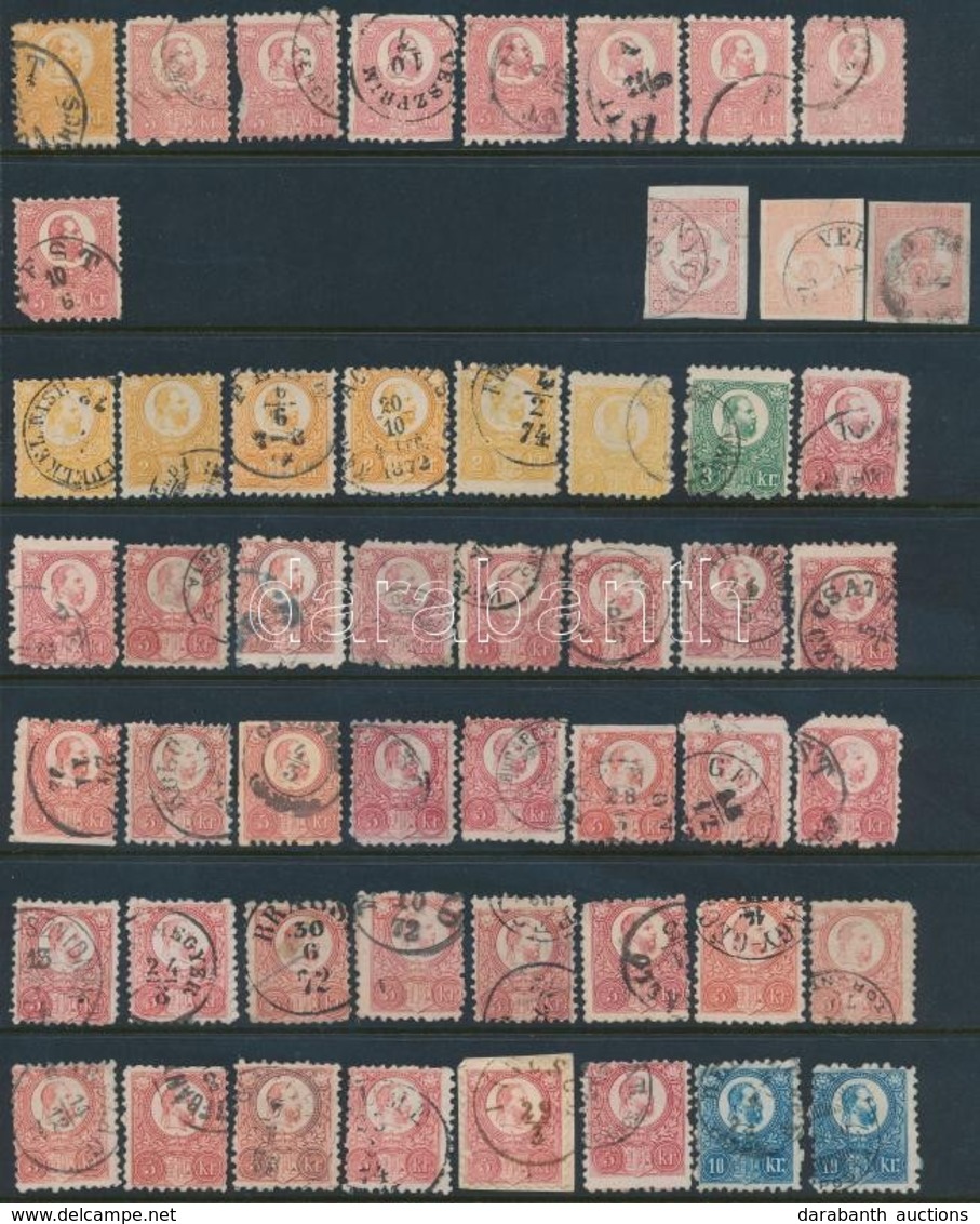 O 1871 Kőnyomat + Réznyomat + Hírlap 52 Db Vegyes Minőségű Bélyeg / 52 Stamps Ex Mi 1-14, Mixed Quality - Other & Unclassified