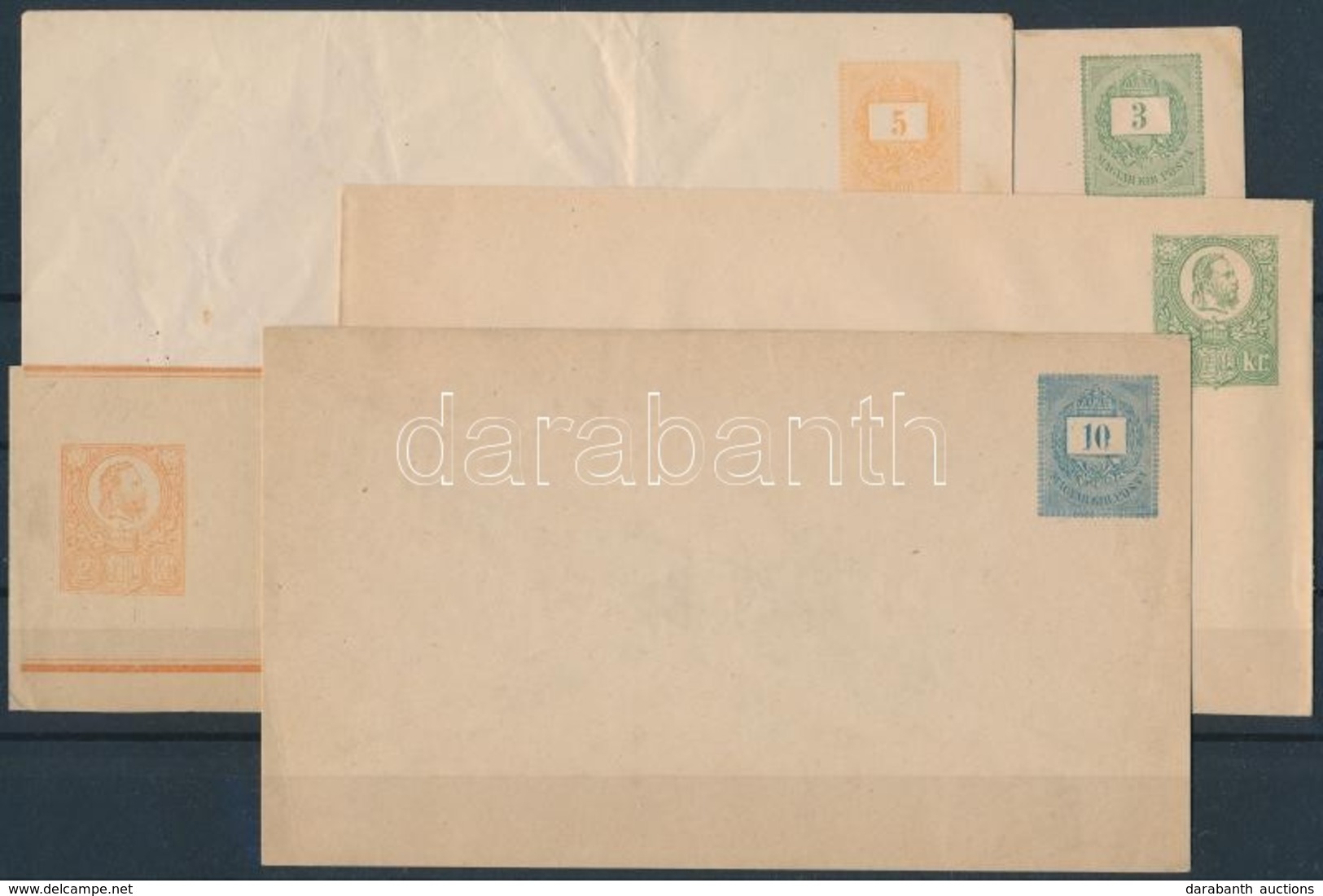 1871 -1874 5 Különféle Használatlan Díjjegyes / 5 Unused Postal Stationeries - Autres & Non Classés