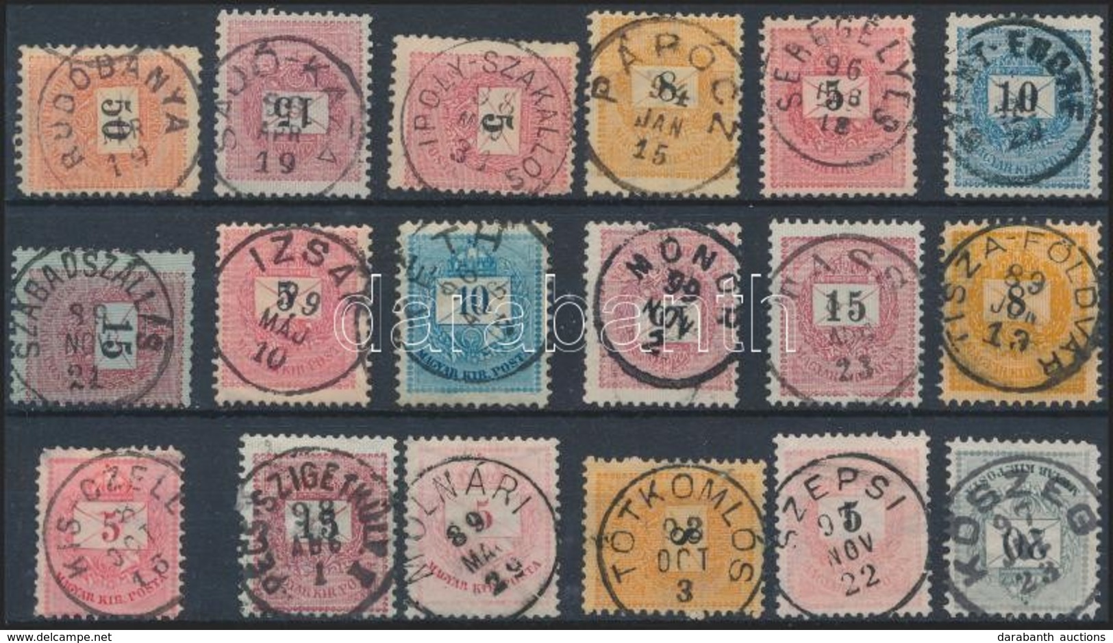 O 18 Db Krajcáros Bélyeg Szép, Olvasható Bélyegzésekkel / 18 Stamps With Nice And Readable Cancellations - Autres & Non Classés