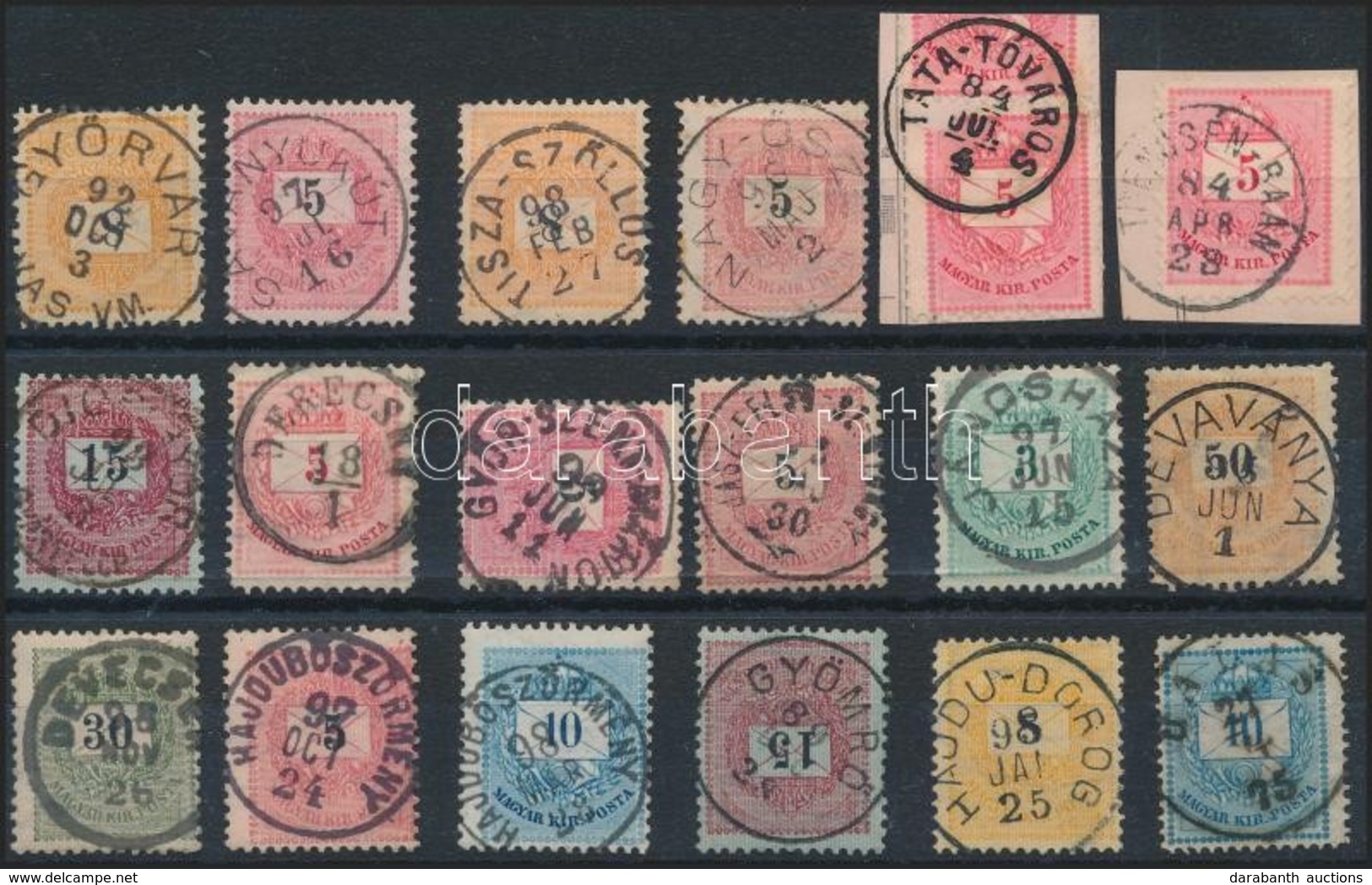 O 18 Db Krajcáros Bélyeg Szép, Olvasható Bélyegzésekkel / 18 Stamps With Nice And Readable Cancellations - Autres & Non Classés