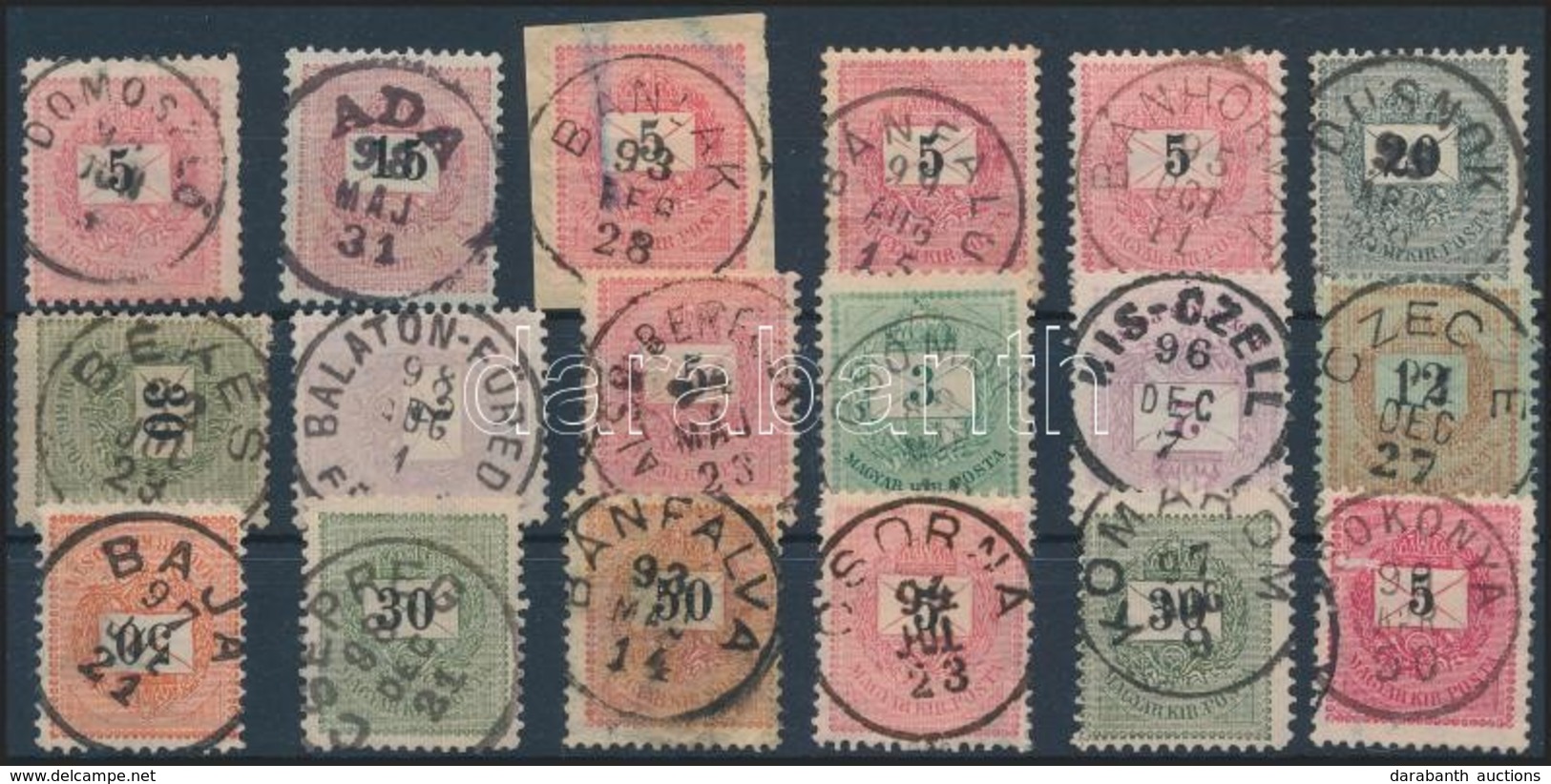 O 18 Db Krajcáros Bélyeg Szép, Olvasható Bélyegzésekkel / 18 Stamps With Nice And Readable Cancellations - Autres & Non Classés