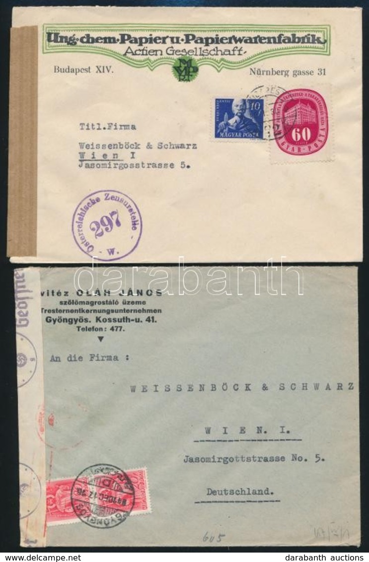 1900-1948 43 Db Küldemény Jobbakkal / 43 Covers, Postcards With Better Ones - Other & Unclassified