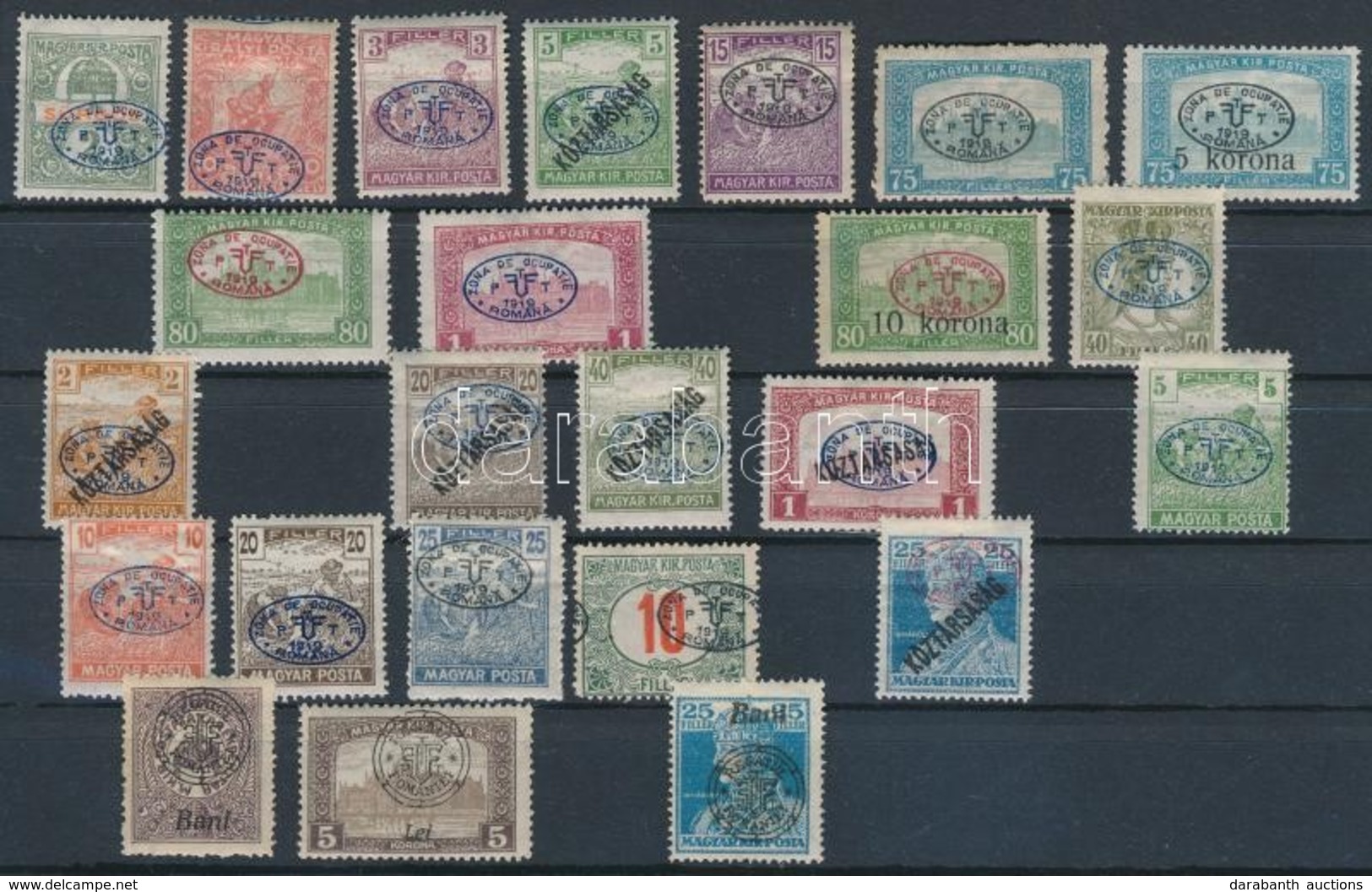 ** * 24 Db Megszállási Bélyeg (29.700) / 24 Occupation Stamps. Signed: Bodor - Other & Unclassified