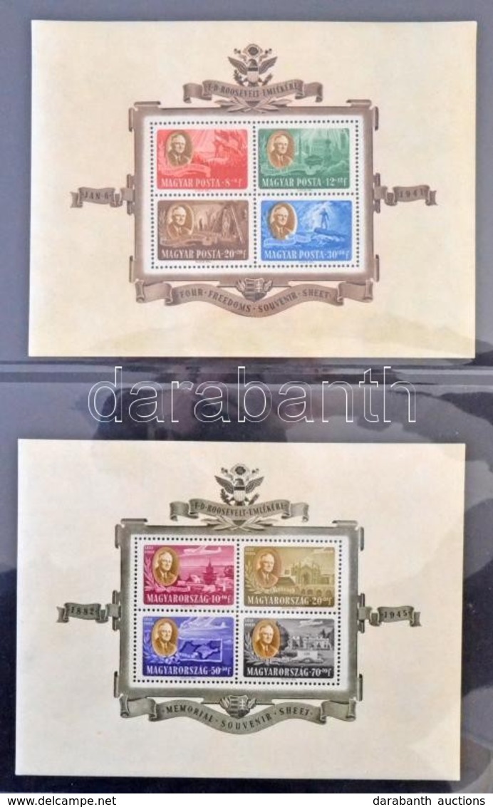 ** 1934-1991 Tartalmas, Legnagyobbrészt Postatiszta  Blokkgyűjtemény Sok Jó Kiadással Benne Luxus Fogazott Lila Blokk, U - Other & Unclassified