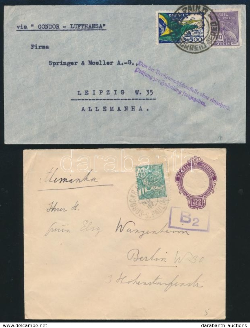 Brazilia 15 Levél Németországba Közte Légiek / Brasil 15 Covers To Germany Incl. Airmail - Other & Unclassified