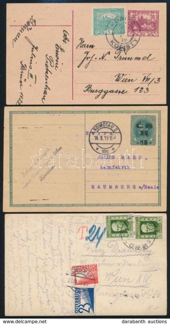 Csehszlovákia 18 Db Háború Előtti Küldemény Jobbakkal / 18 Pre-war Covers And Cards With Better Ones - Other & Unclassified