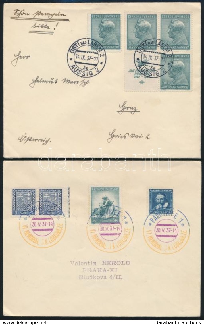 Csehszlovákia 50 Db Főleg Háború Előtti Küldemény Jobbakkal Közte Néhány Böhmen Und Mähren / 50 Pre War Covers, Postcard - Other & Unclassified