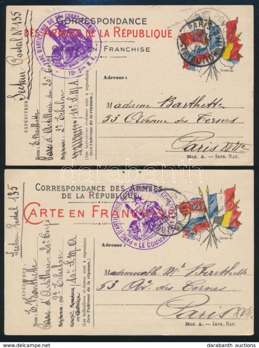 49 Küldemény, Főleg Francia I. Világháborús Tábori Posta / 49 Covers, Postcards, Mostly French 1st Worl War Field Post - Other & Unclassified