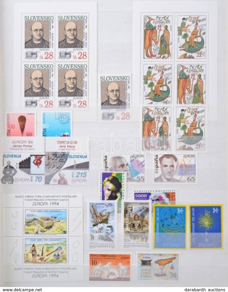 ** * O Europa CEPT 1956-1996 Gyűjtemény Sorokkal, Blokkokkal, Kisívekkel, önálló értékekkel, FDC-k, Díjjegyesek 5 Db Ber - Andere & Zonder Classificatie