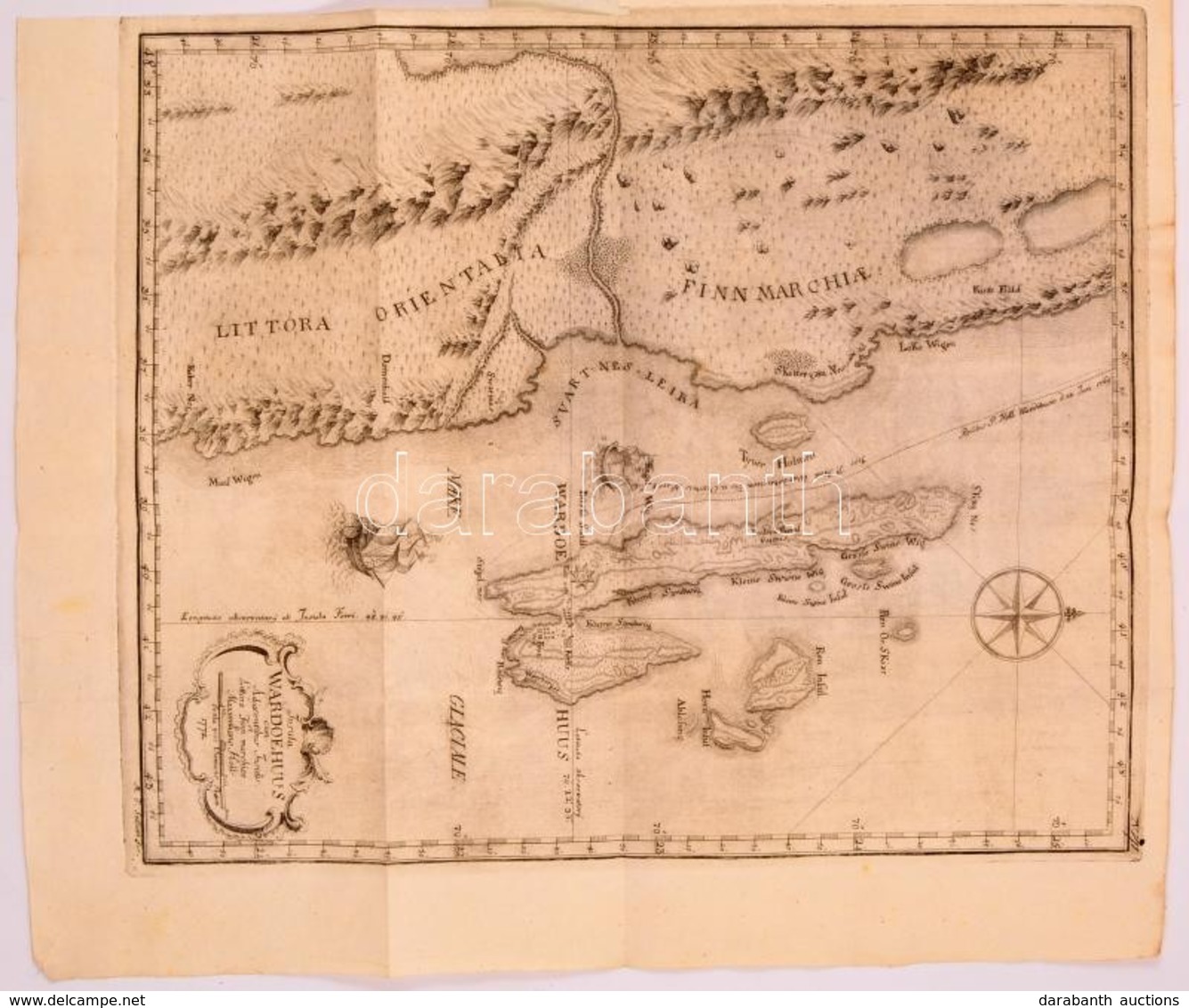 1790 Hell Miksa (1720-1792) útjának Illusztrációi Vardo-be, Valamint Venus Bolygó Térképe,
összesen 7+1 Db, Közte: Hell  - Estampes & Gravures