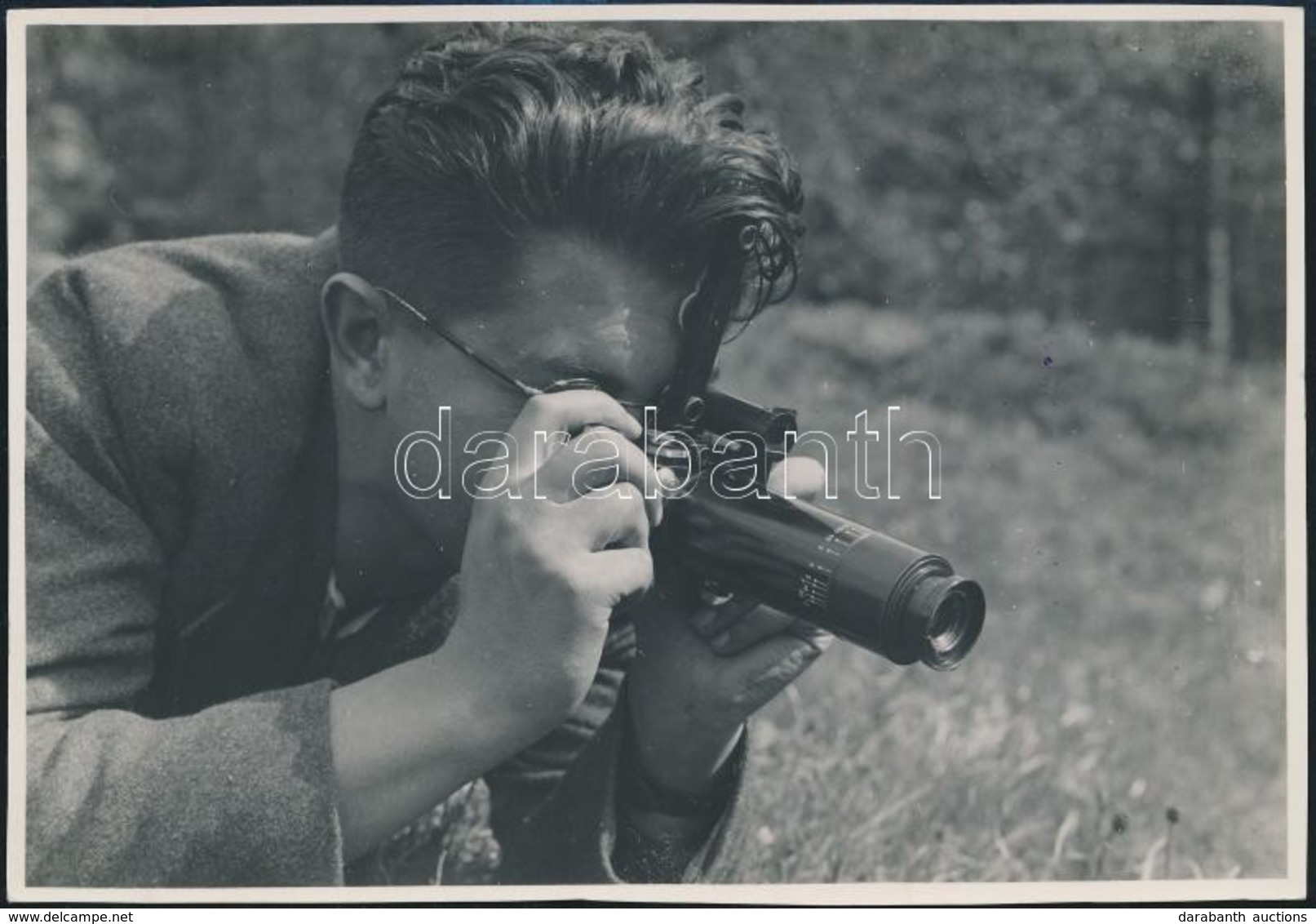 1936 Kinszki Imre (1901-1945) Budapesti Fotóművész Pecséttel Jelzett Vintage Alkotása (Jermy László Kortárs Fotográfus é - Autres & Non Classés