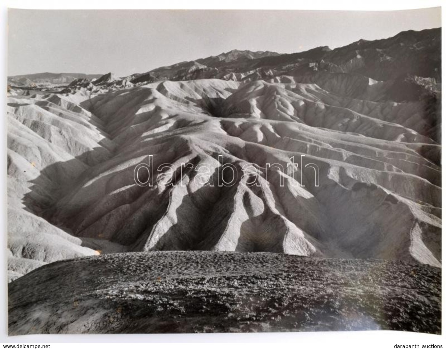 Cca 1985 Pató Károly: Zabriskie Point, Feliratozott, Vintage Fotóművészeti Alkotás, 30x40 Cm - Autres & Non Classés