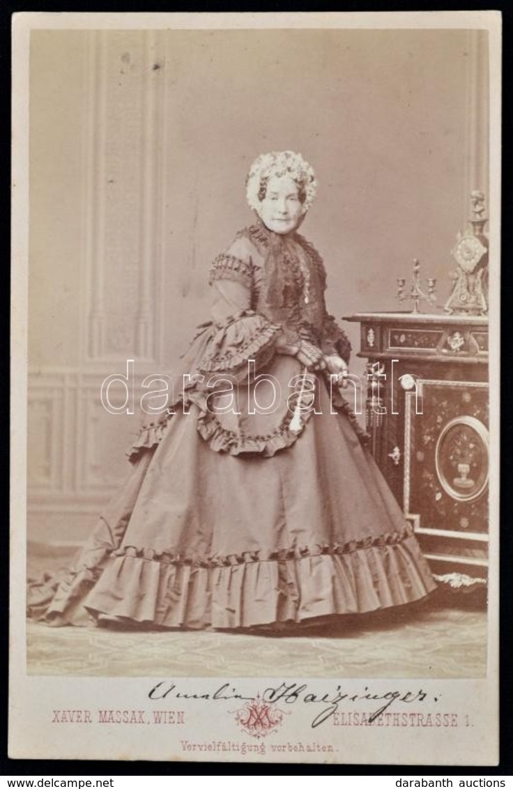 Amalie Haizinger (1800-1884) Német Színésznő Fényképe. / German Actress Photo 11x16 Cm - Other & Unclassified