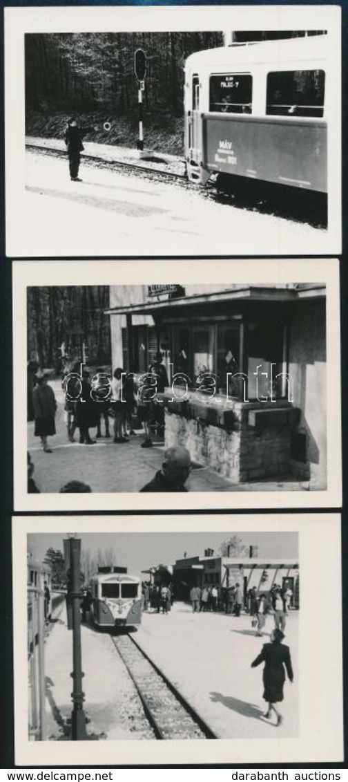 Cca 1960 Budapest, Az úttörő Vasút, 6 Db Amatőr Fotó, 9×12 Cm - Autres & Non Classés