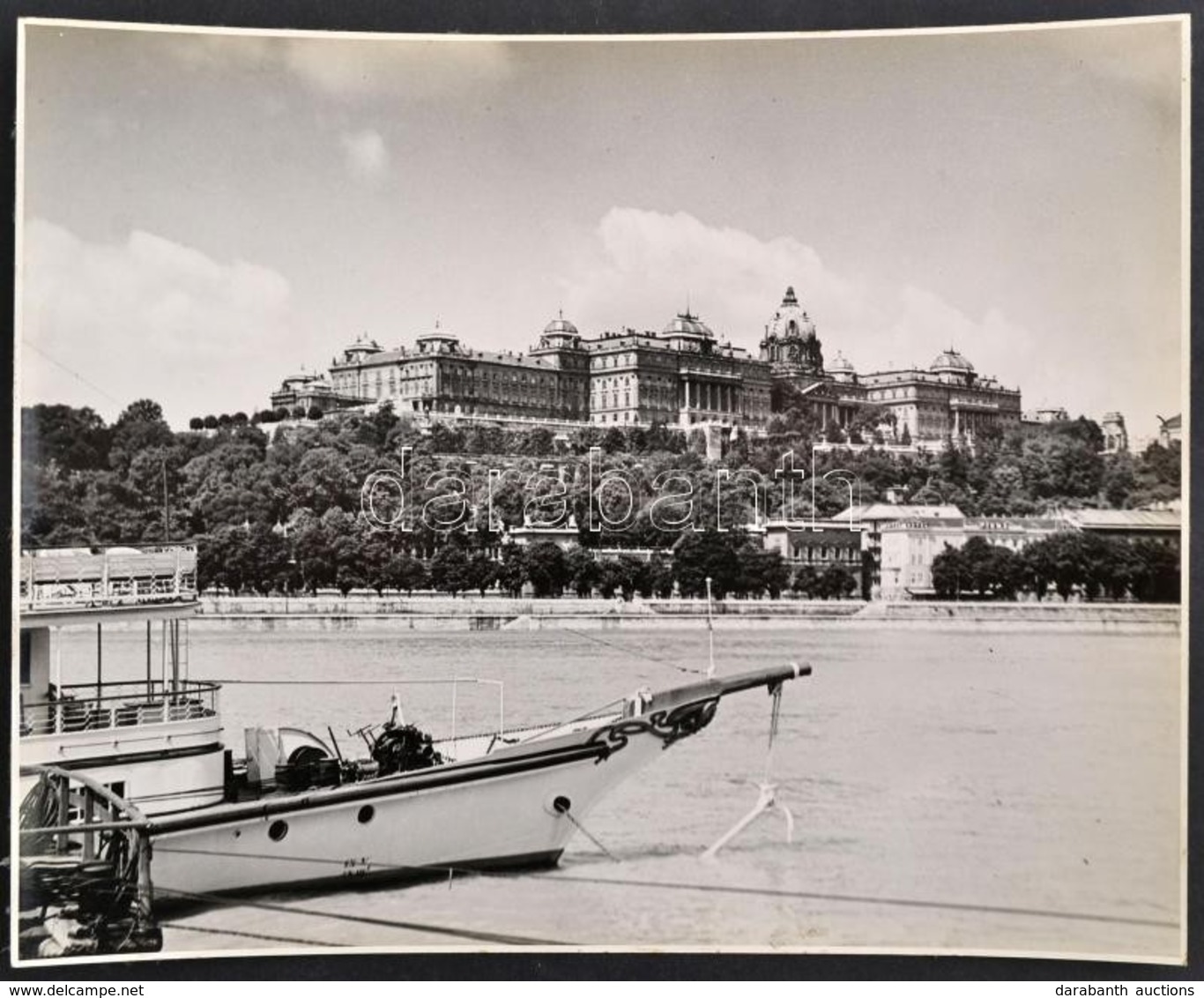 Cca 1935 Budapest, Professzionális Minőségű, Vintage Fénykép A Budai Királyi Palotáról, 23,5x29,5 Cm - Autres & Non Classés