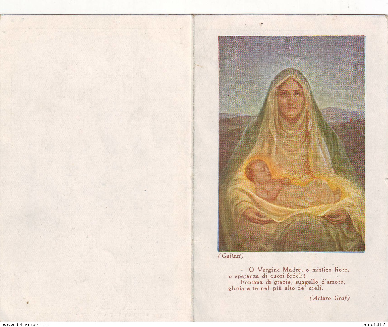 Calendarietto Tascabile O Vergine Maria 1942 - Petit Format : 1941-60