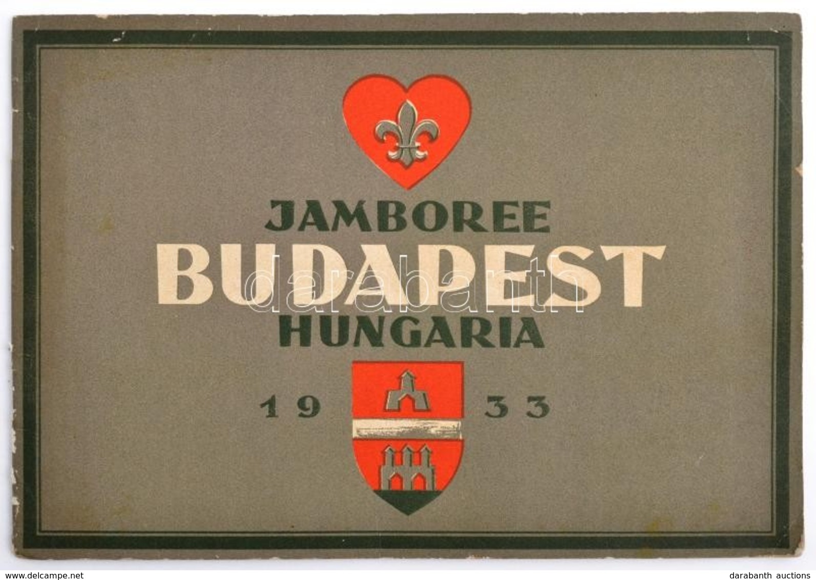 1933 Jamboree Budapest Hungaria, Illusztrált Német Nyelvű Füzet A Jamboree-ról / 1933 Jamboree Budapest Hungary, In Germ - Scoutisme