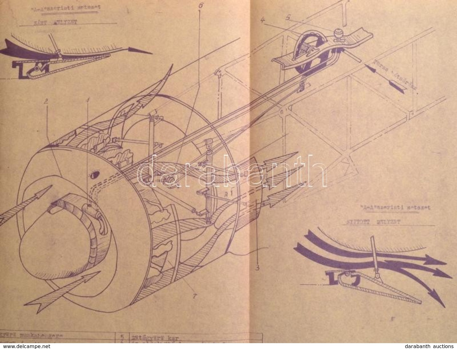 1953 'Ölyv' Album (Honvédelmi Minisztérium), A Jak-11 ('Ölyv') Kiképző Vadászgép Különféle Műszaki Rajzai (műszerfal, Ol - Autres & Non Classés