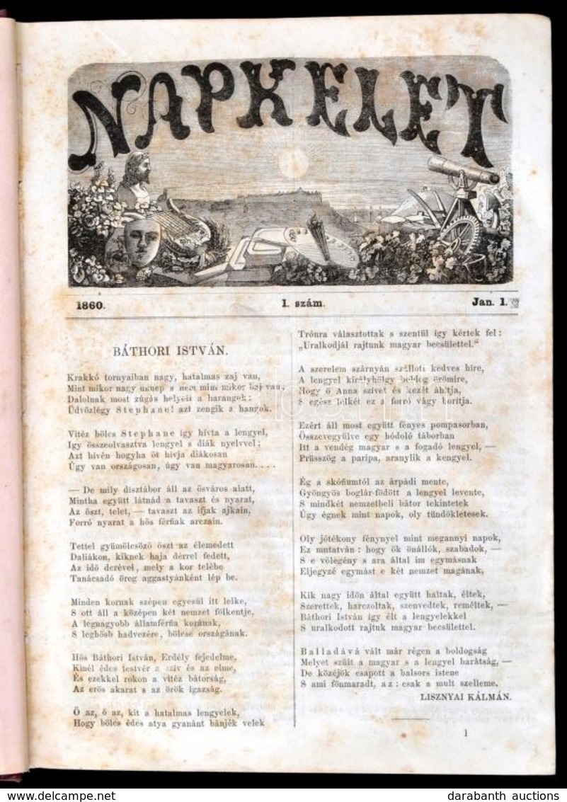 1860 Pest, Napkelet. Heti Közlöny IV. évfolyam. Társasélet, Irodalom, Művészet és Hasznos Ismeretek érdekében, Hölgyek é - Ohne Zuordnung