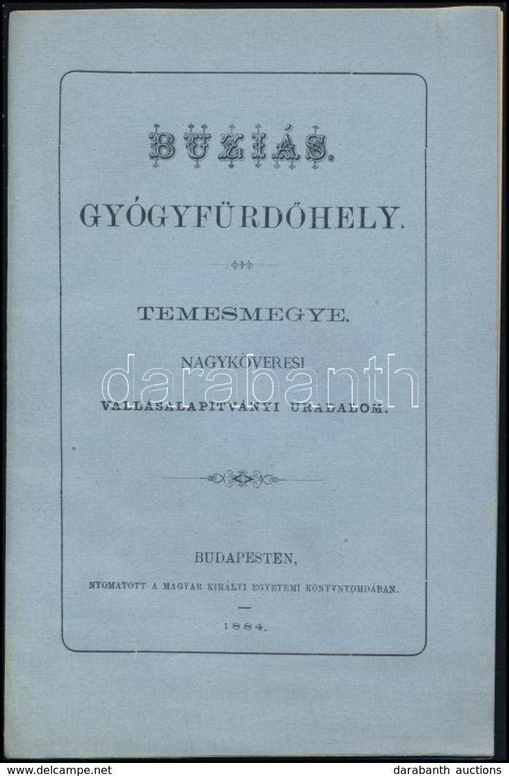 1884 Buziás (Erdély) Gyógyfürdő, Ismertető Füzet, Képekkel Illusztrált, Két Térképmelléklettel, Szép állapotban, 20p - Non Classificati