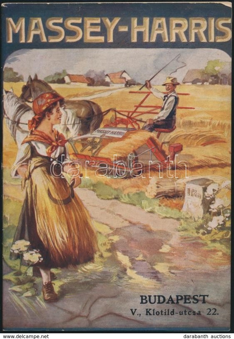 1914 Massey-Harris Rt. Aratógép árukatalógusa, Szövegközti Rajzokkal, Fotókkal Illusztrált, Jó állapotban, 48 P. - Ohne Zuordnung