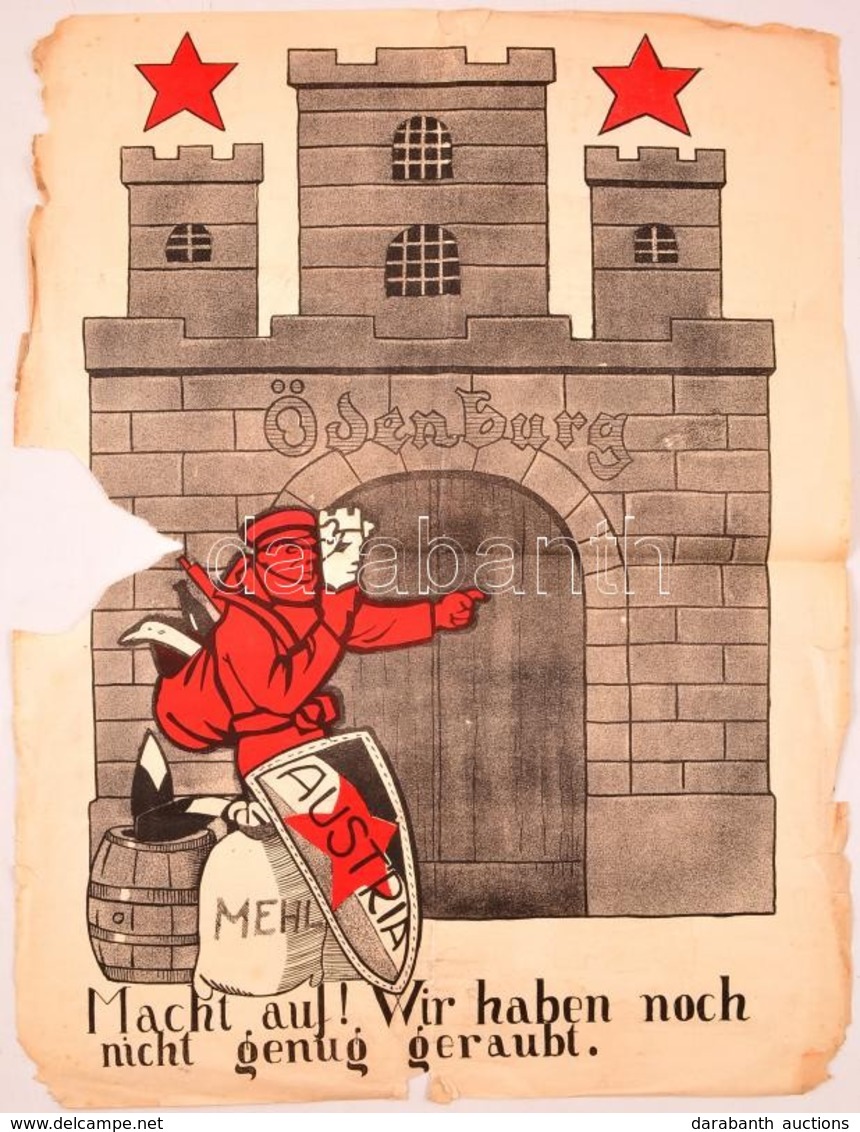 1921 Sopron, Ödenburg; Macht Auf! Wir Haben Noch Nicht Genug Geraubt. /  Soproni Népszavazás, Propaganda Plakátja. Litog - Sonstige & Ohne Zuordnung