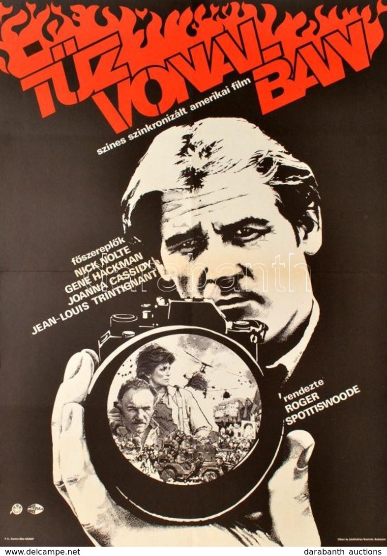1983 Tűzvonalban, Filmplakát, Hajtott, 80×60 Cm - Other & Unclassified