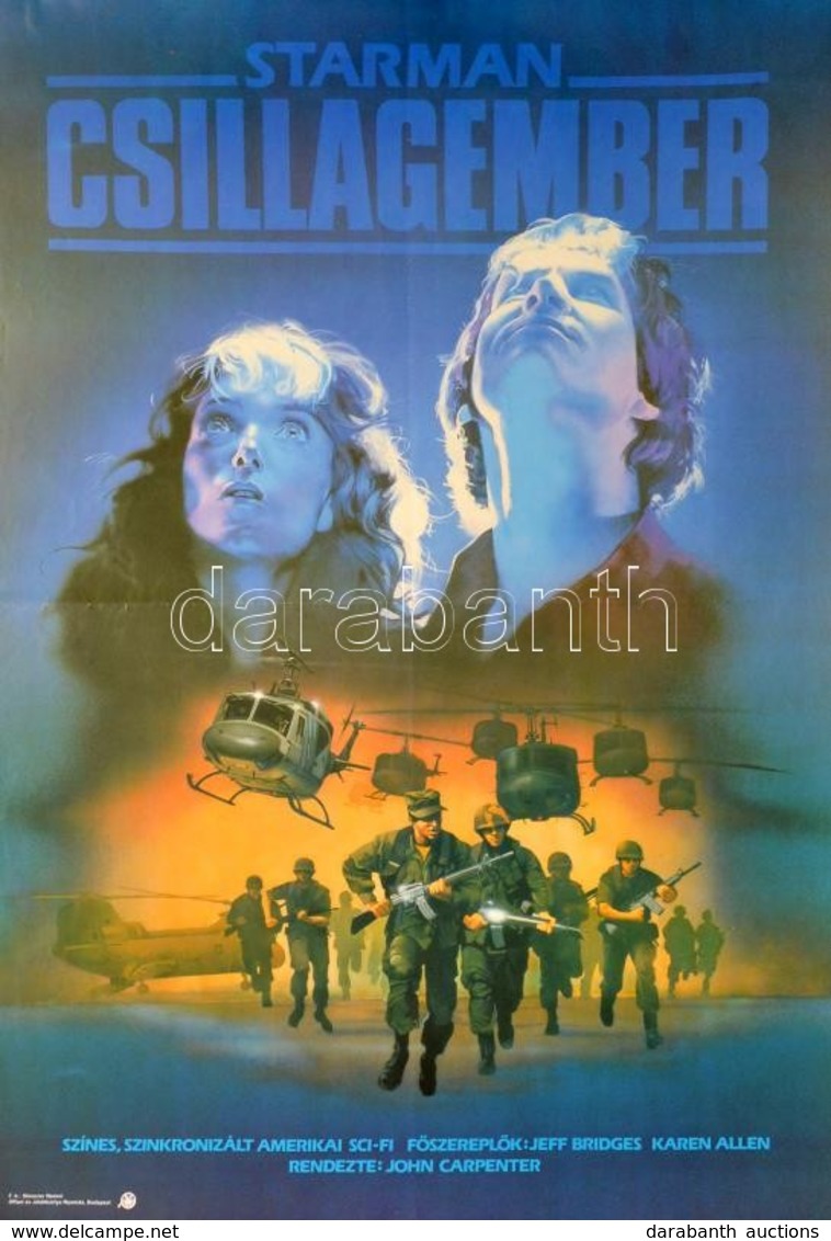 1984 Csillagember (Starman) Filmplakát, Hajtott, 80×60 Cm - Other & Unclassified