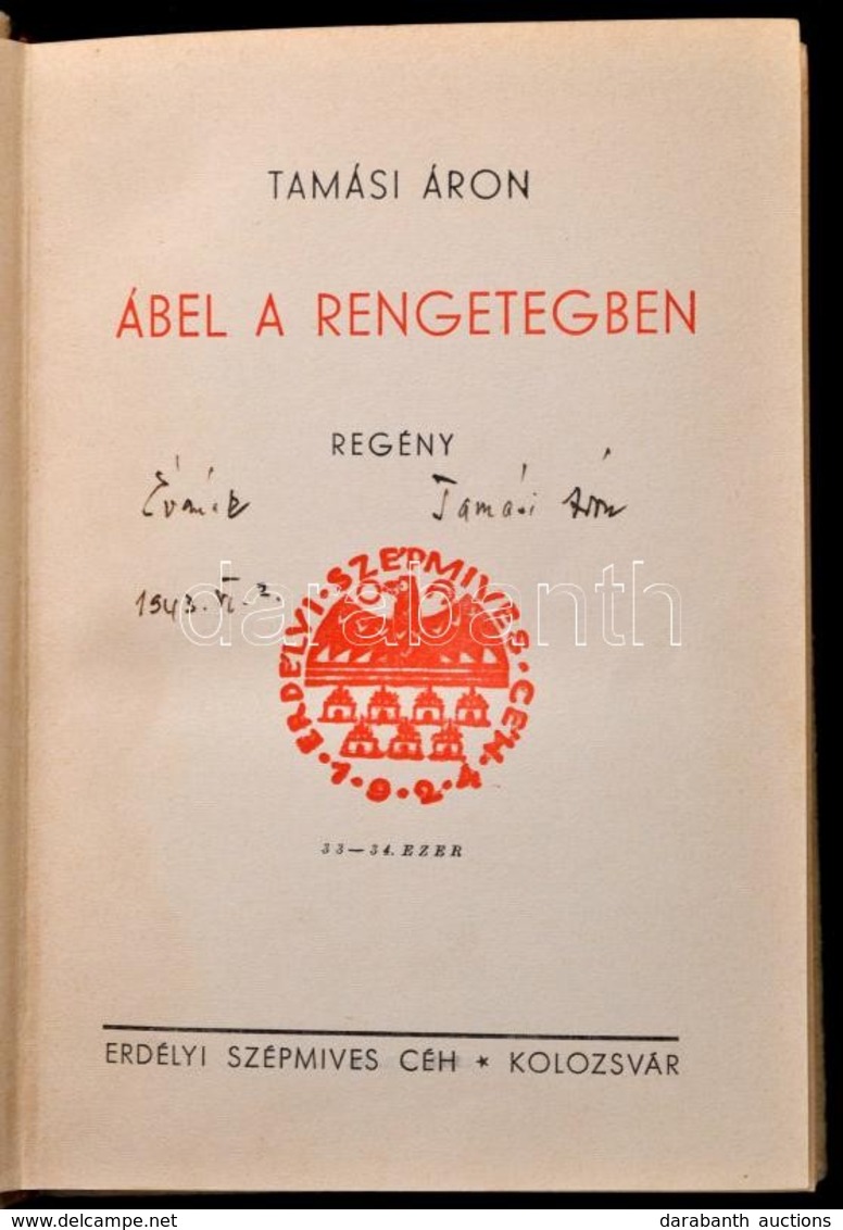 Tamási Áron: Ábel A Rengetegben. Buday György Egészoldalas Lapszámozáson Belüli Illusztrációival.  Az Erdélyi Szépmíves  - Unclassified